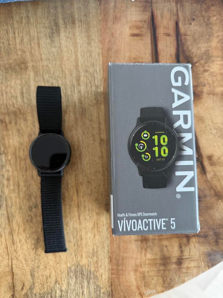 Garmin Vivoactive 5 Zwart - 2 maanden oud, Ophalen of Verzenden, Nieuw