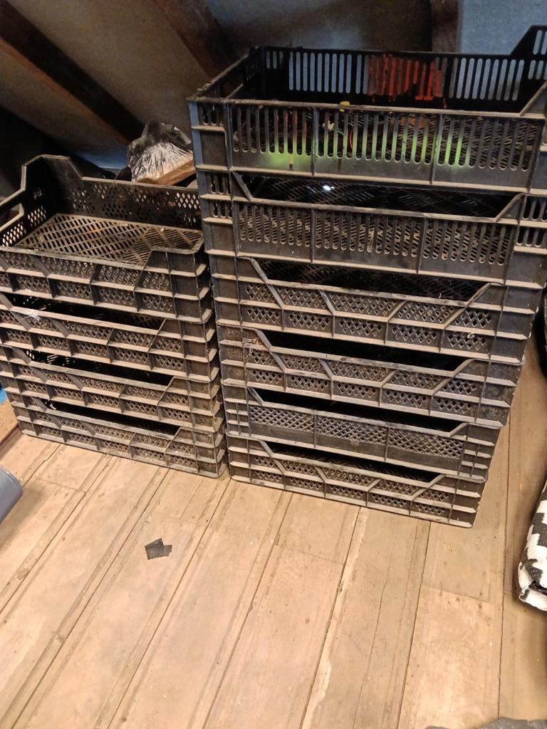 Zwarte kratjes, Ophalen, Minder dan 35 cm, Minder dan 50 cm, Zo goed als nieuw