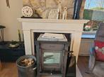 Mooie marmeren schouw, Ophalen, Gebruikt, Inbouwhaard, Houthaard