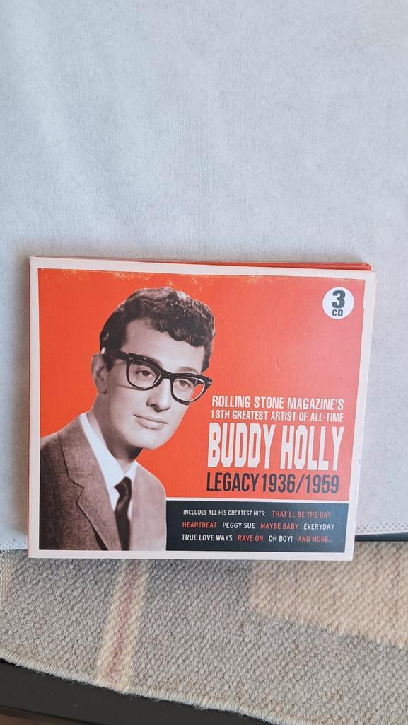 3 cd box.  BUDDY HOLLY   legacy 1936/1959, Cd's en Dvd's, Cd's | Pop, Zo goed als nieuw, 1960 tot 1980, Boxset, Ophalen of Verzenden