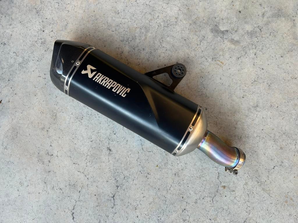 BMW R 1200 1250 GS GSA Akrapovic Titanium Zwart uitlaat, Motoren, Ophalen of Verzenden, Gebruikt