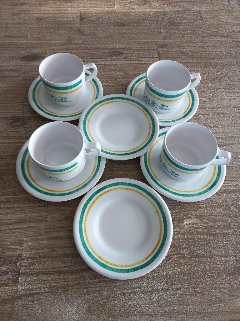 Nieuw 4 persoons Melamine camping servies, Ophalen of Verzenden, Nieuw
