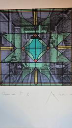 Rob Scholte zeefdruk Omgekeerde Wereld II, Ophalen