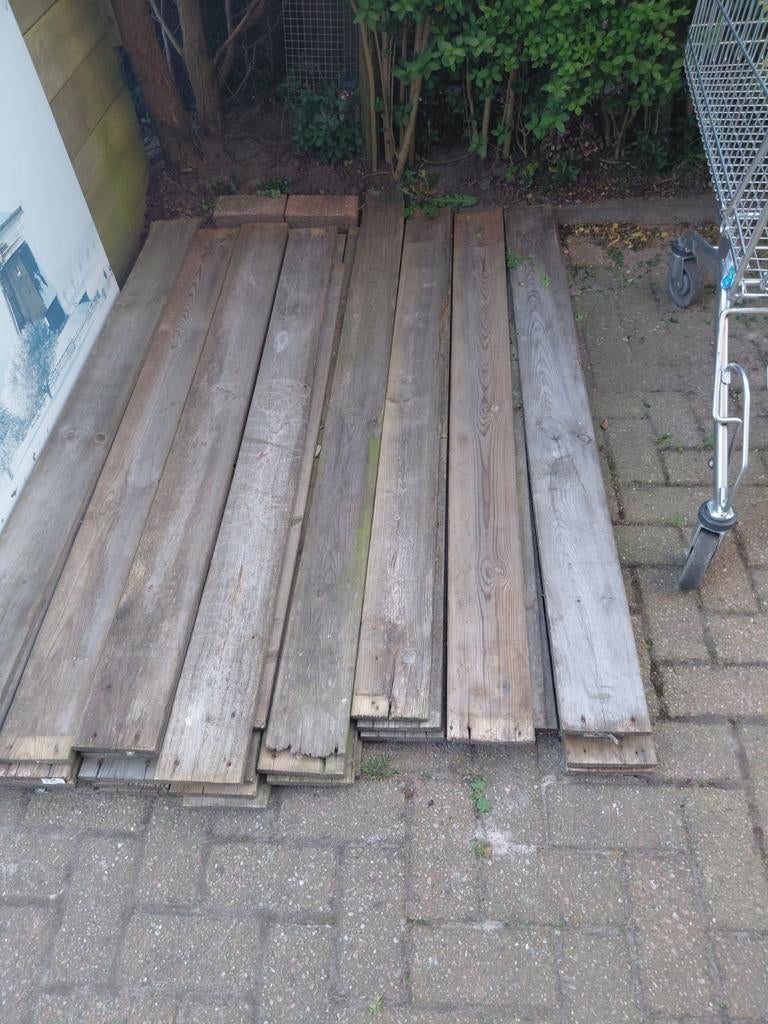 Schutting planken gratis, Ophalen, Gebruikt, 250 cm of meer, Planken