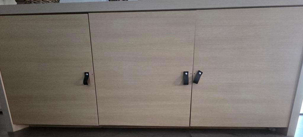 Stijlvolle houten kast met3deuren dressoir kommode woonkamer, Ophalen of Verzenden, Gebruikt