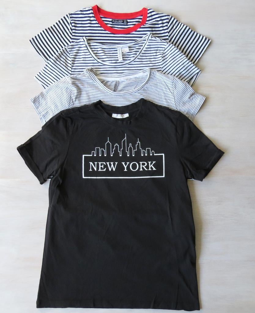 4 t-shirts dames, maat S, Kleding | Dames, T-shirts, Overige kleuren, Ophalen of Verzenden, Zo goed als nieuw, Korte mouw