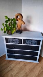 Houten ladenkast nieuw geschilderd, Ophalen, 5 laden of meer, 50 tot 100 cm, Zo goed als nieuw