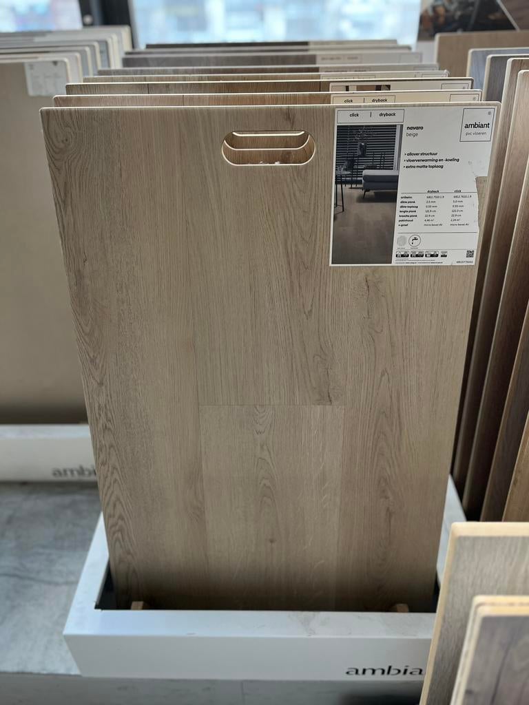 Pvc visgraat vloeren  €19,99 p/m², Doe-het-zelf en Verbouw, Vloerdelen en Plavuizen, Kunststof, 50 tot 150 cm, Nieuw, Ophalen of Verzenden