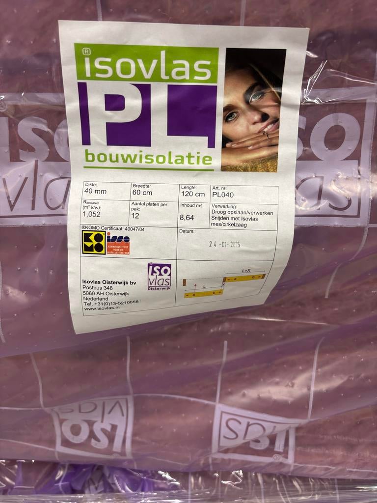 Isovlas PL Bouwisolatie 140mm, Minder dan 4 cm, Overige materialen, Nieuw, Muurisolatie