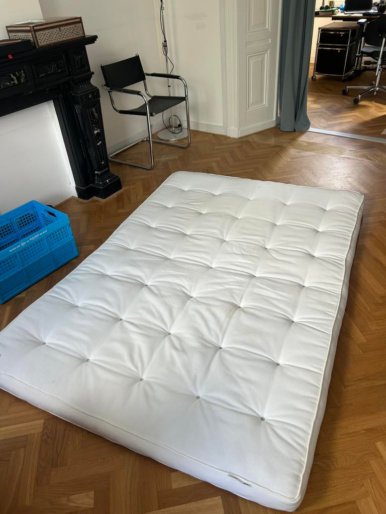 Topmatras latex (IKEA TUSTNA) 140x200, Tweepersoons, Zo goed als nieuw, 200 cm, 140 cm