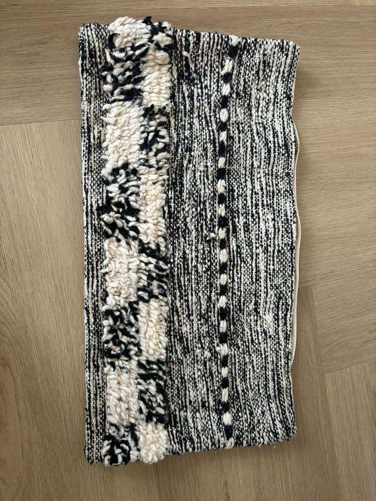 Marokkaanse kussenhoes Marrakech poef kelim, Ophalen of Verzenden, Gebruikt, Rood, Vierkant