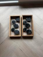 Set van 2 wanddecoraties met Ginkgo bladeren, Ophalen, Zo goed als nieuw