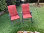 Twee aluminium verstelbare tuinstoelen, Ophalen, Zo goed als nieuw, Aluminium