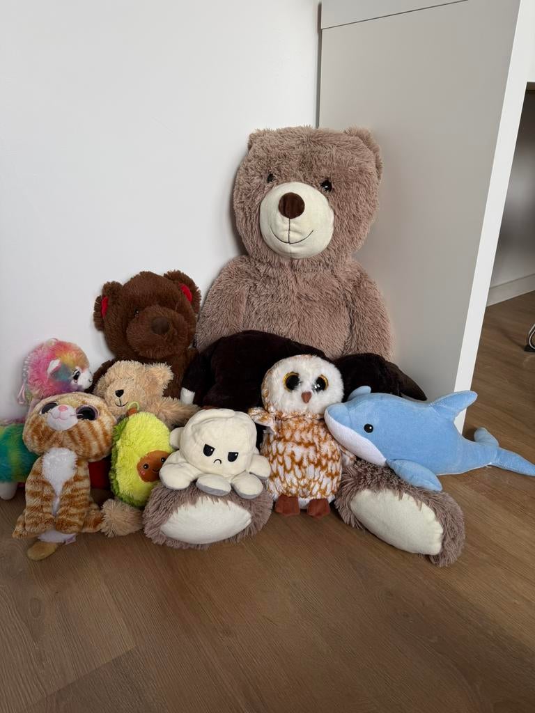 Verschillende knuffels, Kinderen en Baby's, Speelgoed | Knuffels en Pluche, Overige typen, Ophalen of Verzenden, Zo goed als nieuw