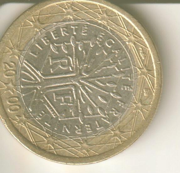 1 euro 2000 frankrijk, Verzenden, Frankrijk, 2 euro
