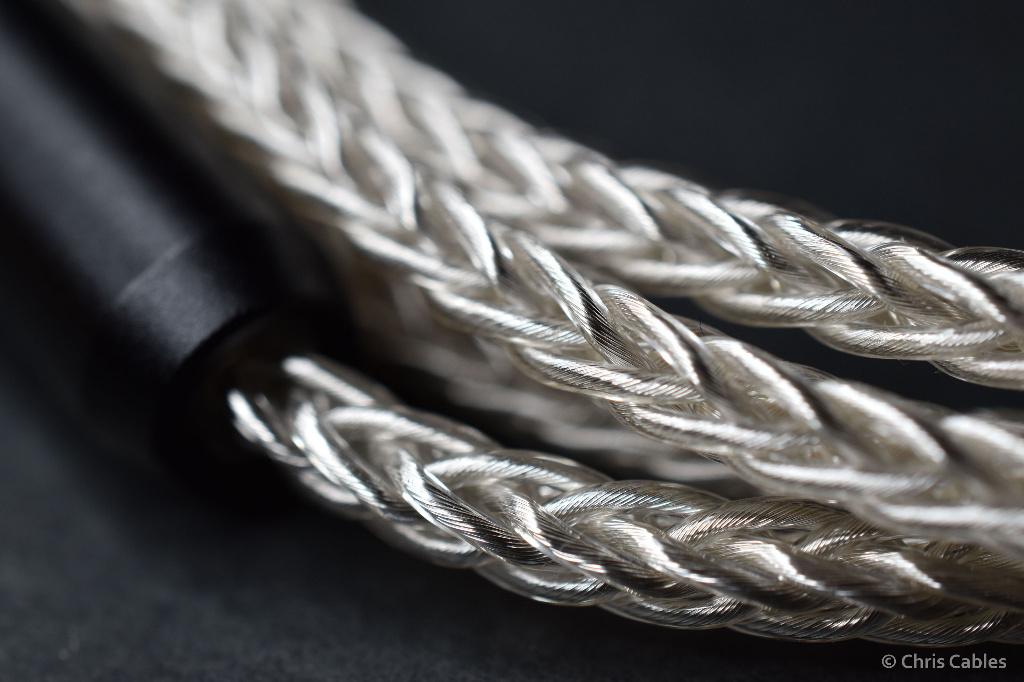 'The Crystal Cranium v1.5' 8-core koptelefoon kabel, Audio, Tv en Foto, Audiokabels en Televisiekabels, 10 meter of meer, Verzenden