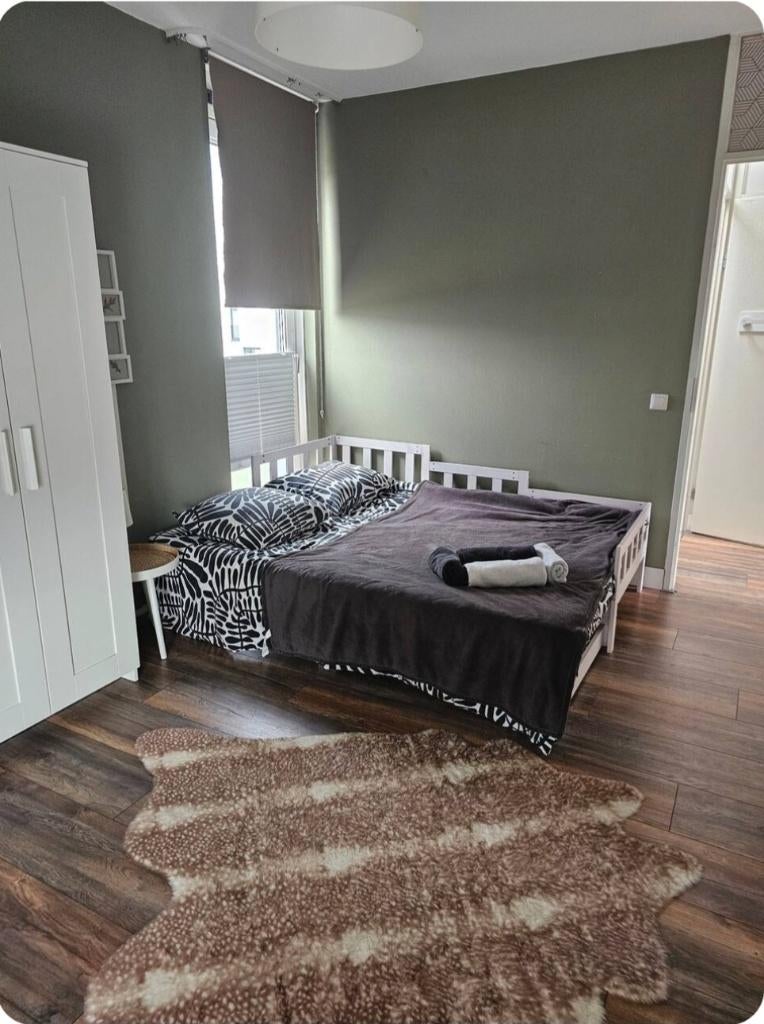 Schuifbed zonder matras wit 80/160x200, Ophalen, Gebruikt, Tweepersoons, 80 cm