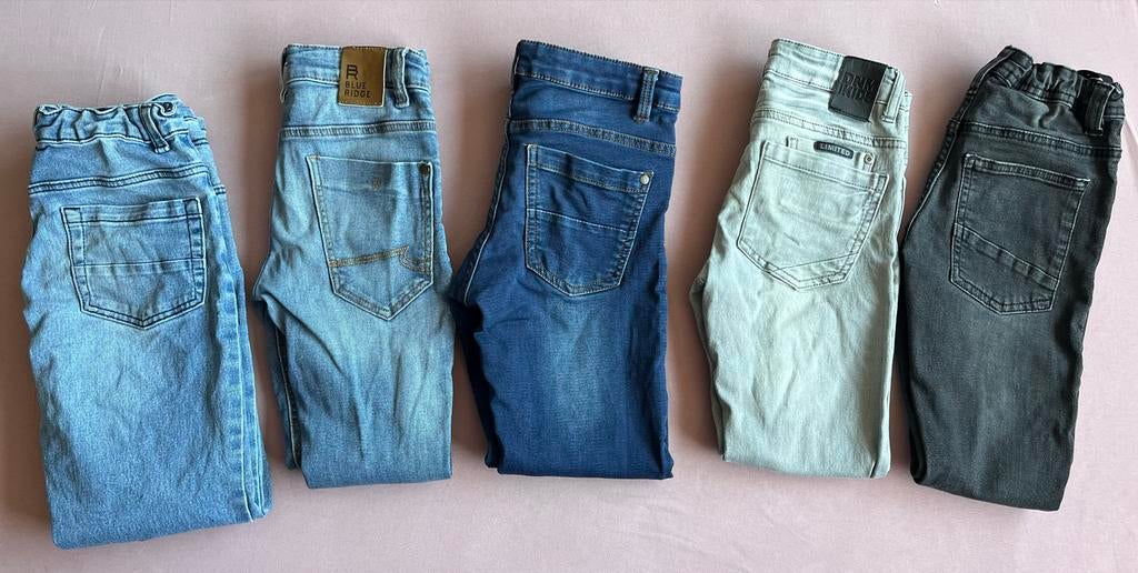 5 spijkerbroeken maat 140, Kinderen en Baby's, Kinderkleding | Maat 140, Gebruikt, Jongen of Meisje, Setje, Ophalen of Verzenden