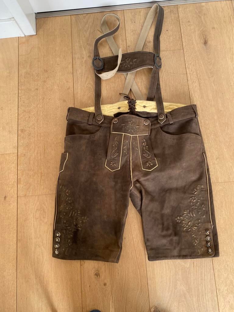 Lederhose Spieth & Wensky maat 58 in perfecte staat, Kleding | Heren, Carnavalskleding en Feestkleding, Zo goed als nieuw, Maat 56/58 (XL)