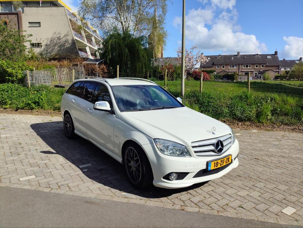 Mercedes-Benz C-Klasse 1.8 C180 Kompressor Estate 2008 Wit, Auto's, Mercedes-Benz, Particulier, C-Klasse, ABS, Airbags, Airconditioning