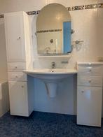 Badkamermeubel set compleet met wastafel en spiegel, Huis en Inrichting, Badkamer | Badkamermeubels, Ophalen, Zo goed als nieuw