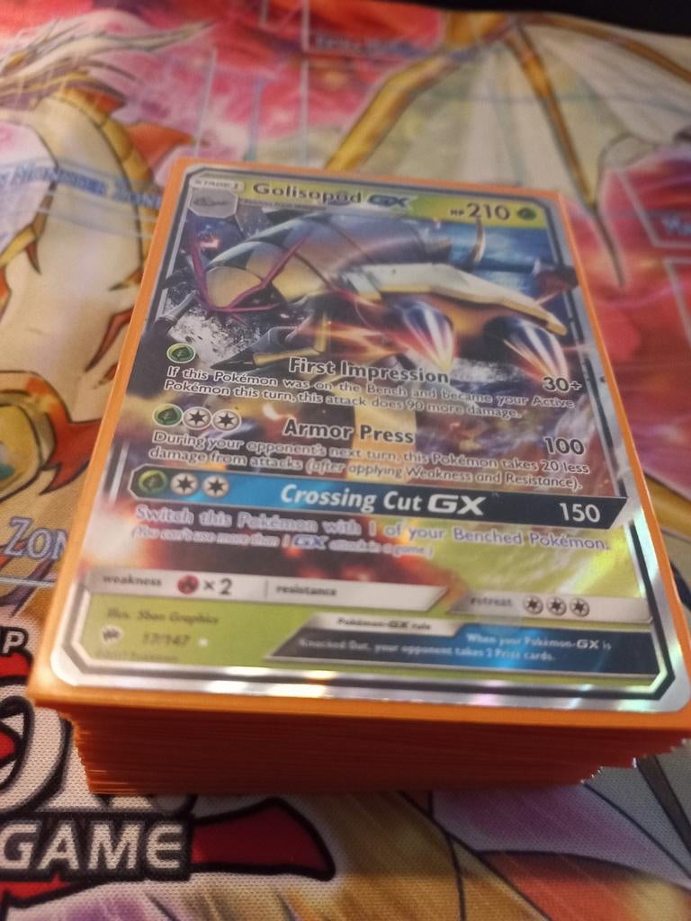 Golisopod GX pokemon deck, Ophalen of Verzenden, Zo goed als nieuw, Speeldeck, Foil