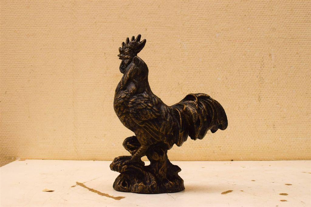 Gietijzeren Beeld van een Haan 51196, Ophalen of Verzenden, Gebruikt, Dier