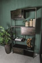 NIEUWE Zwart metalen open kast boekenkast drankenkast Duan, Ophalen, Pietseweg 13A Oud Gastel, Info@ptmd.nl, Nieuw