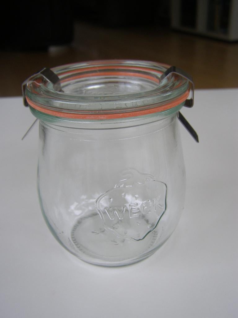 Weckpot Rundrand 60 100 ml. + Weckpot 200 ml., Overige typen, Ophalen of Verzenden, Gebruikt, Glas