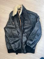 Pall Mall American Classic Leren Pilotenjack Maat M, Ophalen of Verzenden, Gedragen, Maat 48/50 (M), Zwart