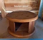 Houten stoof, Huis en Inrichting, Krukjes, Ophalen of Verzenden, Zo goed als nieuw, Hout