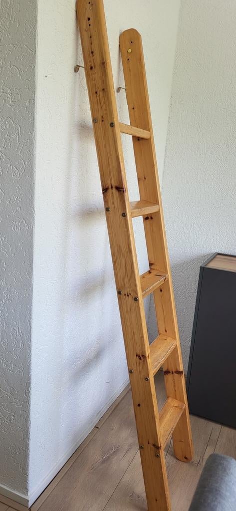 Houten ladder voor hoogslaper boekenkast of decoratie, Ophalen