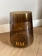 Bronskleurig windlicht van riviera maison, Gebruikt, Overige kleuren, Ophalen of Verzenden, Glas