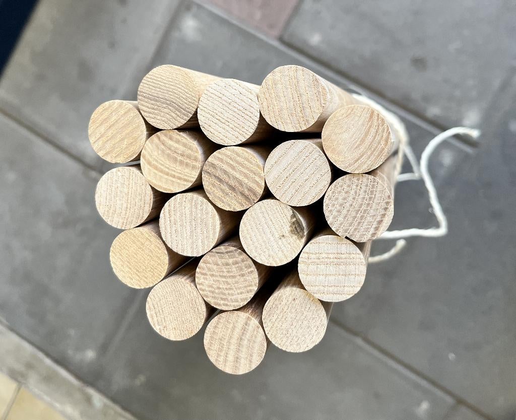 Houten stokken, Ophalen, Minder dan 25 mm, Overige typen, Zo goed als nieuw