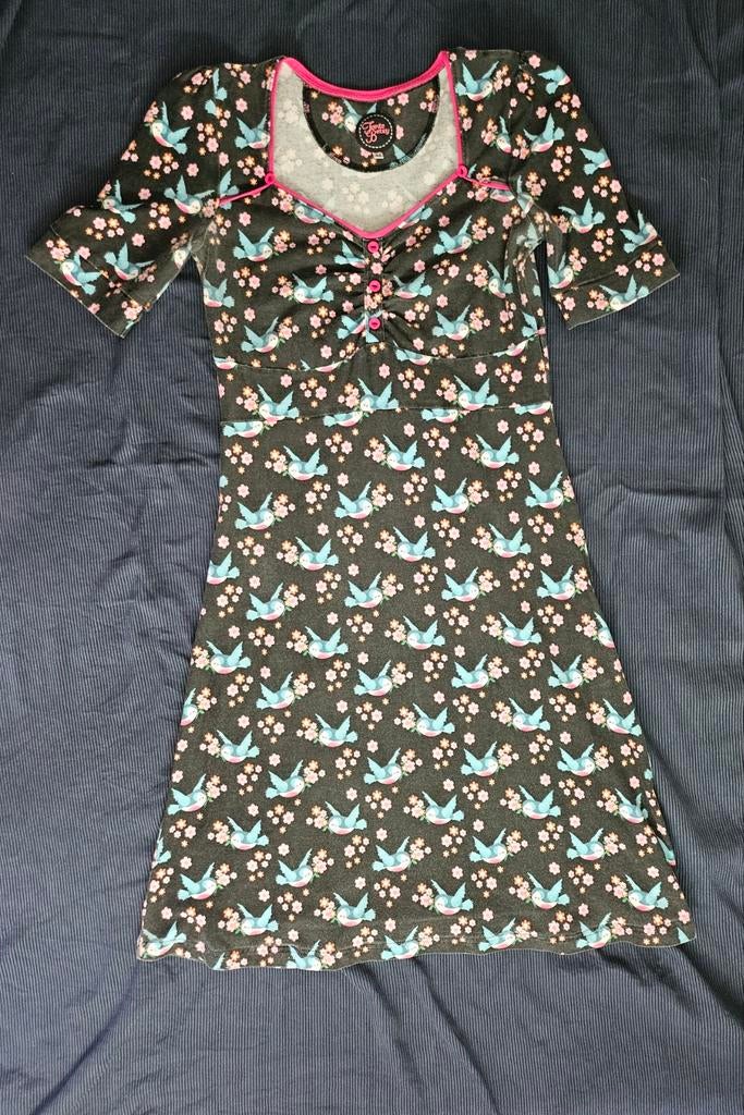 Tante Betsy jurkje M, Kleding | Dames, Jurken, Ophalen of Verzenden, Zwart, Knielengte