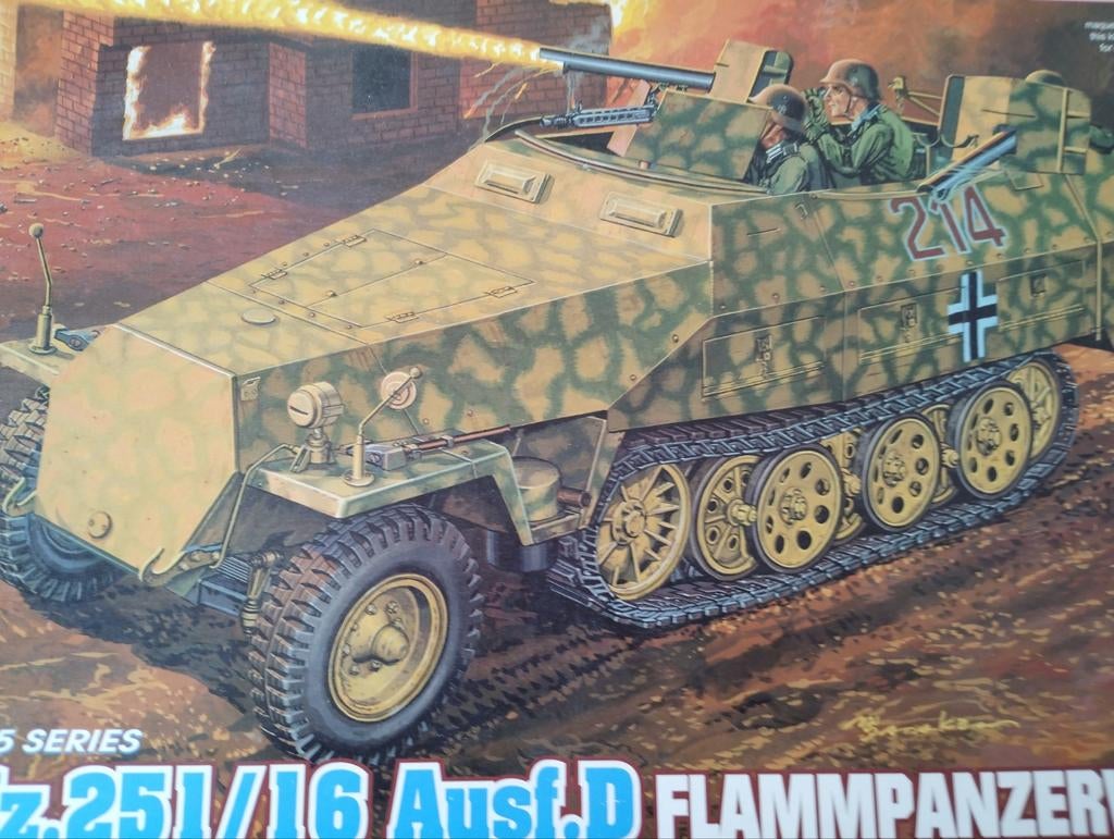 Dragon Sd.Kfz. 251/16 Ausf. D FlammPzWf modelbouw, Overige merken, Tank, Verzenden, 1:32 tot 1:50