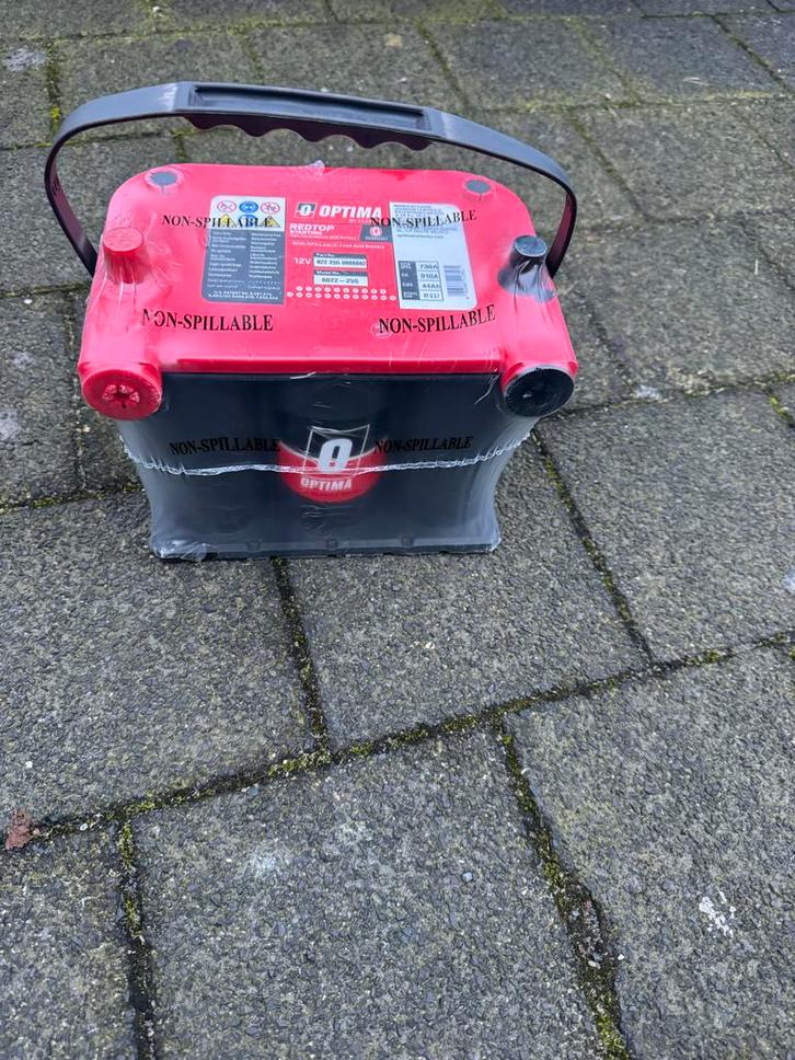 Optima Red Top 44Ah 730A Startaccu (Nieuw), Auto-onderdelen, Accu's en Toebehoren, Amerikaanse onderdelen, Oldtimer onderdelen