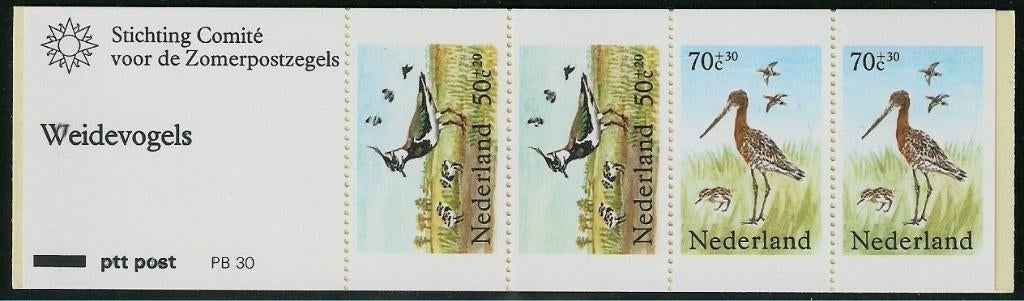 Nederland PB 30 weidevogels., Postzegels en Munten, Postzegels | Nederland, Verzenden, Postfris
