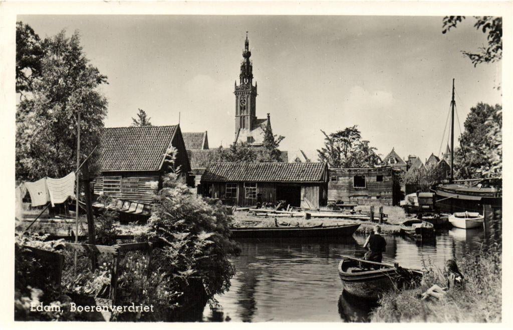 Edam. Boerenverdriet - 1953 gelopen, Ophalen of Verzenden, 1920 tot 1940, Gelopen, Noord-Brabant