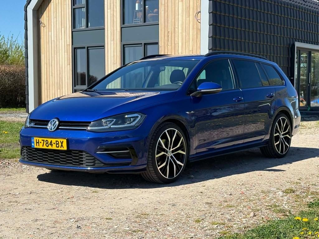 Zeer nette Volkswagen Golf Variant R-Line 1.6 TDI 7-DSG 2019, 4 cilinders, Blauw, Alcantara, Origineel Nederlands