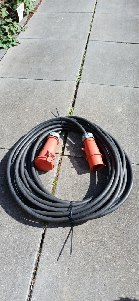 Krachtstroomkabel 32A 400V 20meter, Ophalen, Gebruikt, Kabel of Snoer