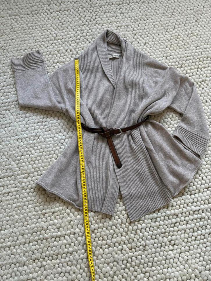 Repeat Cashmere vest gemêleerd zandkleur maat 40, Kleding | Dames, Truien en Vesten, Zo goed als nieuw, Maat 38/40 (M), Beige