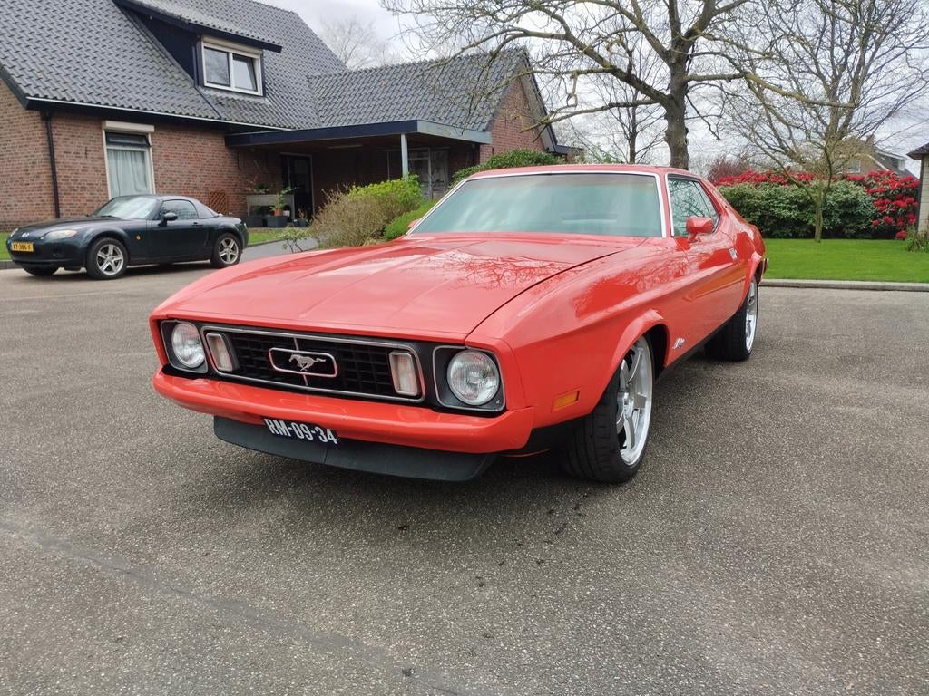 Ford Mustang coupe 302 v8 1972, Auto's, Automaat, Achterwielaandrijving, 8 cilinders, Leder