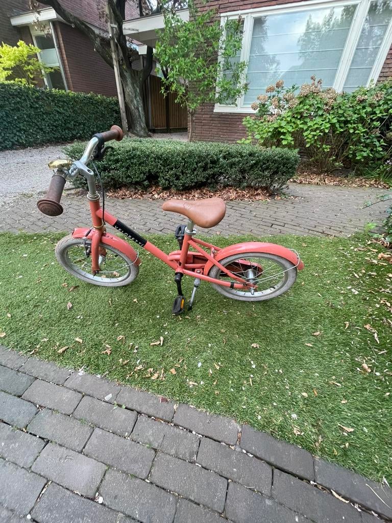 Veloretti blazing salmon kinderfiets maxi, Fietsen en Brommers, Ophalen, Gebruikt, Terugtraprem, 16 tot 20 inch