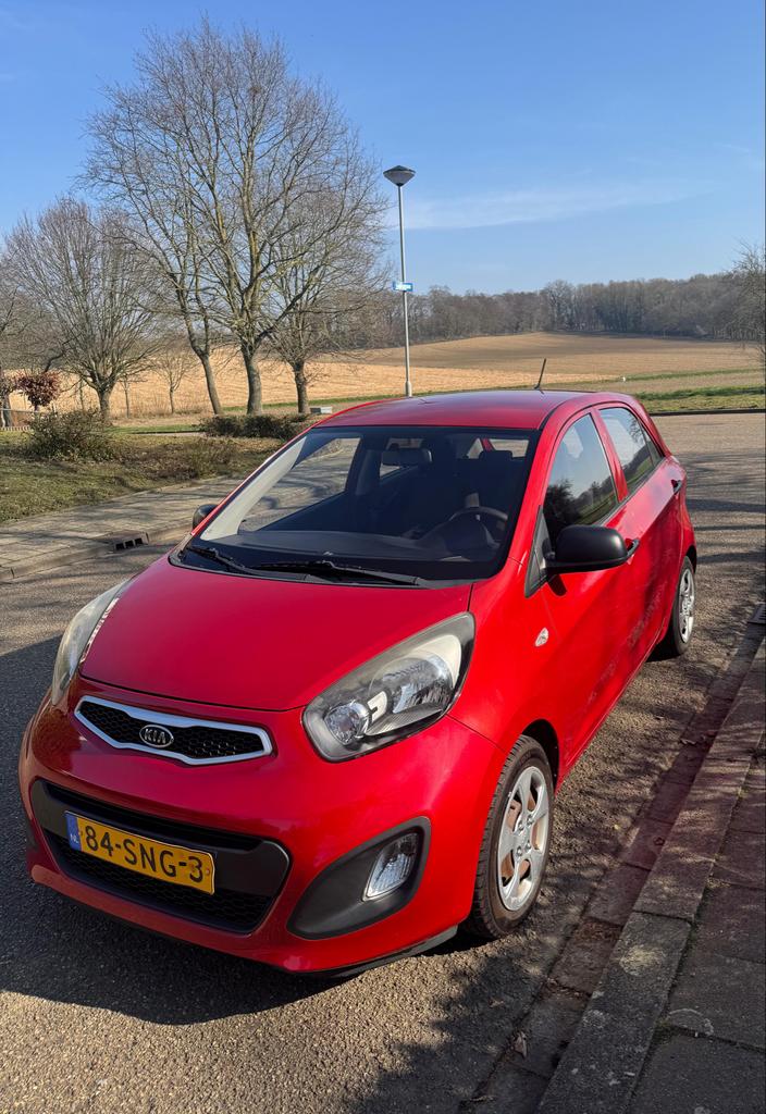 Kia Picanto 1.0 Cvvt 5-DRS 2011 Rood, Auto's, Voorwielaandrijving, 400 kg, Origineel Nederlands, 24 km/l