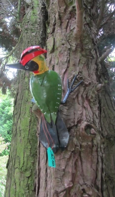 GROENE SPECHT - STREET ART - FAIRTRADE, Tuin en Terras, Ophalen of Verzenden, Nieuw