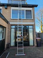 Stevige aluminium reformladder 3x9 treden - HYMER, Ophalen, Gebruikt, Ladder, Opvouwbaar of Inschuifbaar