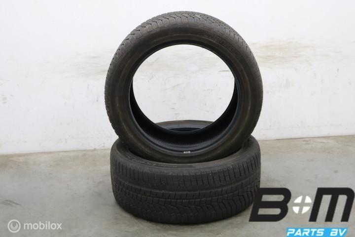 2 x 2854521 113V Hankook Winter Icept Evo2 SUV 5mm 285 45 21, Auto-onderdelen, Banden en Velgen, Band(en), Gebruikt