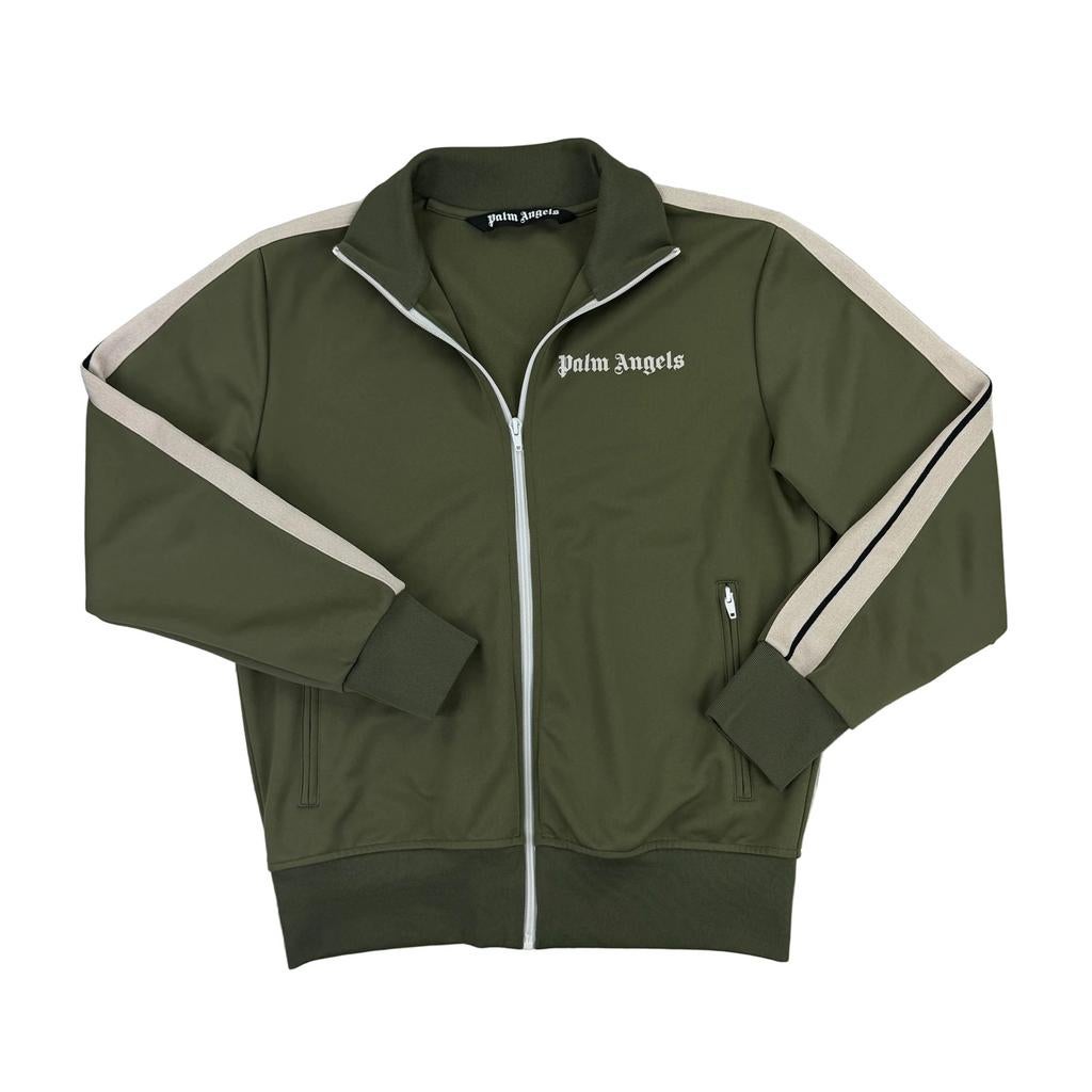 Palm Angels Military Green Off White Track Jacket Maat M, Kleding | Heren, Ophalen of Verzenden, Zo goed als nieuw, Maat 48/50 (M)