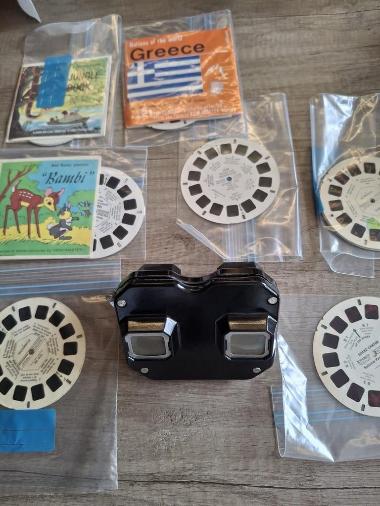View-Master Set Model C Bakeliet + 19 Reels Ateam ea, Ophalen of Verzenden